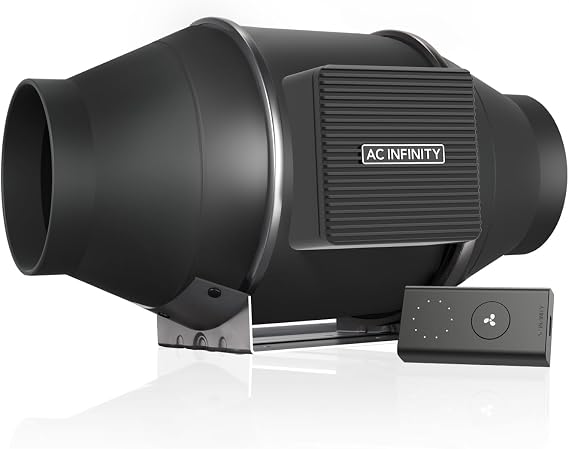 AC Infinity CLOUDLINE S4 Leiser 100mm Rohrventilator mit Regler