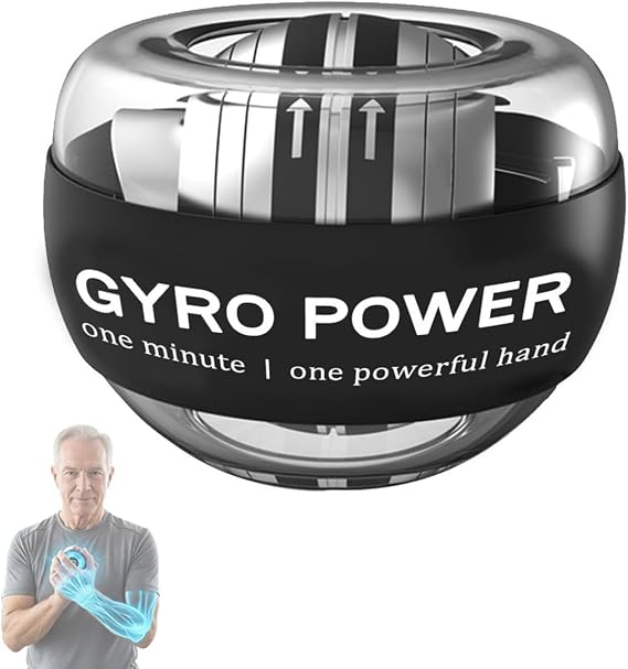 Self-Starting Gyroball Wrist Ball, Power Trainer Ball, Wrist Strengthening Device, Arm Strengthening Arm Finger Wrist, Light Control, birthday present