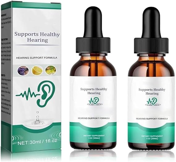 Cortexi Drops - for Ear Health,Cortexi Ear Drops for Tinnitus,Hearing Support, Tinnitus Relief Drops,Helps with Eardrum Health, Promotes Auditory Clarity, Supports Healthy Hearing (2pcs)