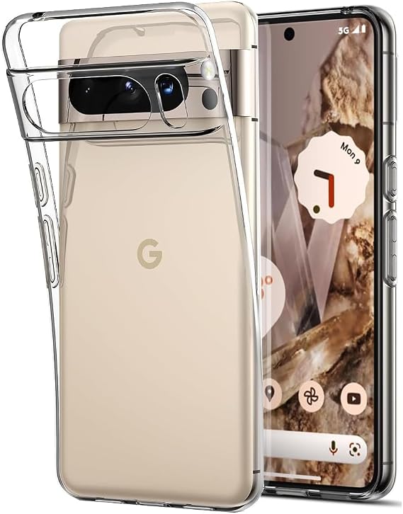 For Google Pixel 8 Pro Case, Google Pixel 8 Pro Clear Case, Crystal Clear
