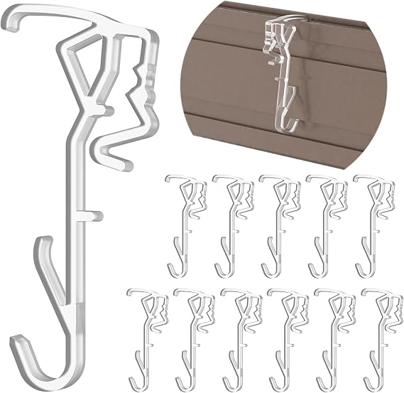 Valance Clips, 12-Pack 2.5 Inch Clear Blind Clips for Hunter Douglas Blinds