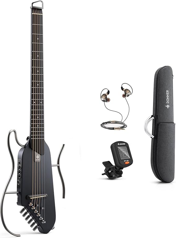 Donner HUSH-I Silent Gitar (Siyah)