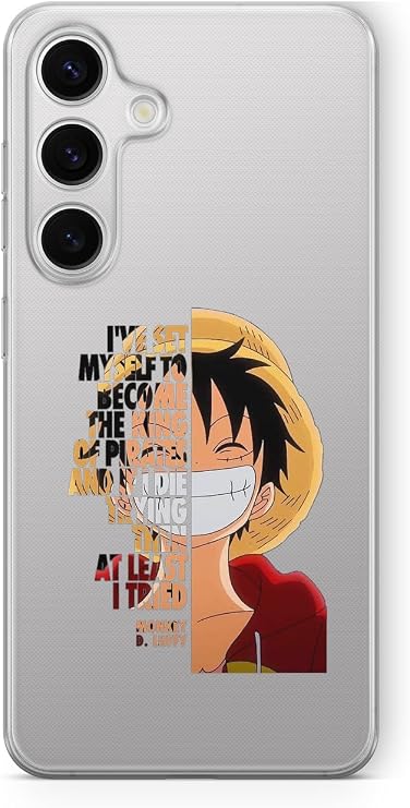 Multitronic Samsung Galaxy A04s Uyumlu Monkey D. Luffy Tasarım Baskılı Şeffaf Kılıf, strlghta04s037