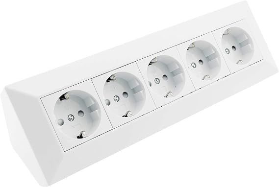 Socket block in white.