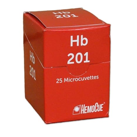 HB 201 Analyzer HemoGlobin Micro Cubette, Pack of 25