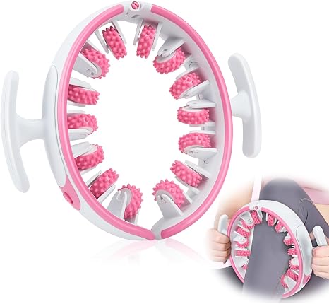 Manual Anti Cellulite Massager Massage Roller Legs with Removable Massage Heads - Fascia Massager for Lymphatic Drainage to Reduce Orange Peel Firming Legs Buttocks Arms & Belly