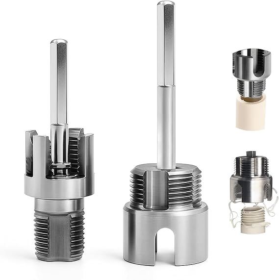 2pcs Pipe Threading Tool Integrated Internal & External Pipe Thread Cutting