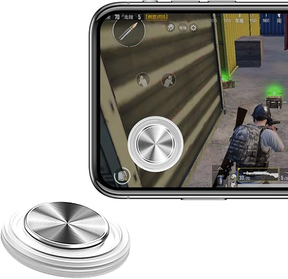 ZHILANG モバイルジョイスティック 吸盤式 荒野行動 PUBG Mobile 第五人格 スマホゲーム用 ジョイスティック 真空吸着 高感度 手汗対策 超薄型 タッチスクリーン 移動ボタンパッド 全機種対応 iPhone/Android/iPad/タブレットなどに対応