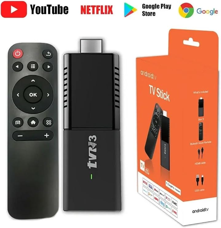 Junglee 4K Ultra Hd Android Tv Box Tv Stick Ram:2Gb Rom:16Gb Android 12.1 Media Player Siyah