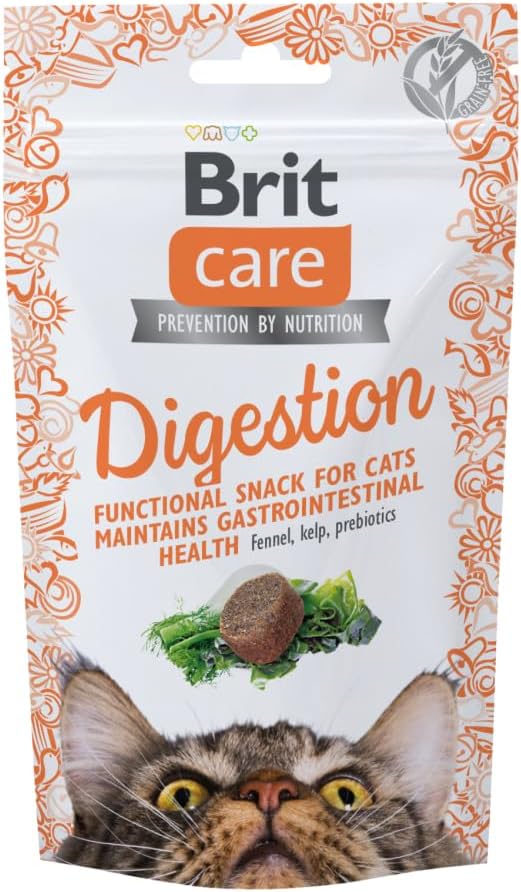 Brit Care Functional Snack, Sinidirim Sistemini Düzenlemek İçin, Tahılsız, Fonksiyonel Kedi Ödülü, 50 g