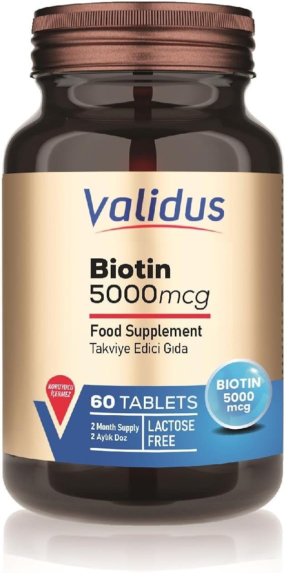 Validus Biotin 5000 Mcg 60 Tablets