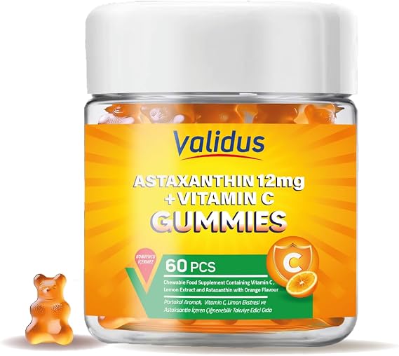Validus Astaksantin 12 Mg + Vitamin C Gummies