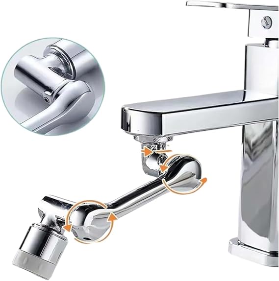 Kenly 1080 Derece Dönebilen Evrensel 2 Modlu Robotik Kol Mutfak Banyo Musluk Başlığı