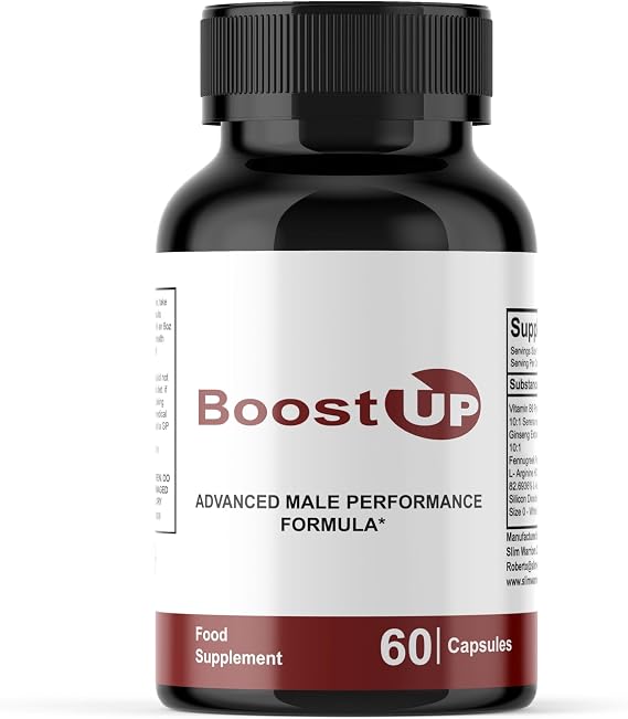 BoostUP - Boost Up Male Performance -Supports a Healthy Blood Flow - Natural Ingredients - 60 Capsules / 1 Bottle