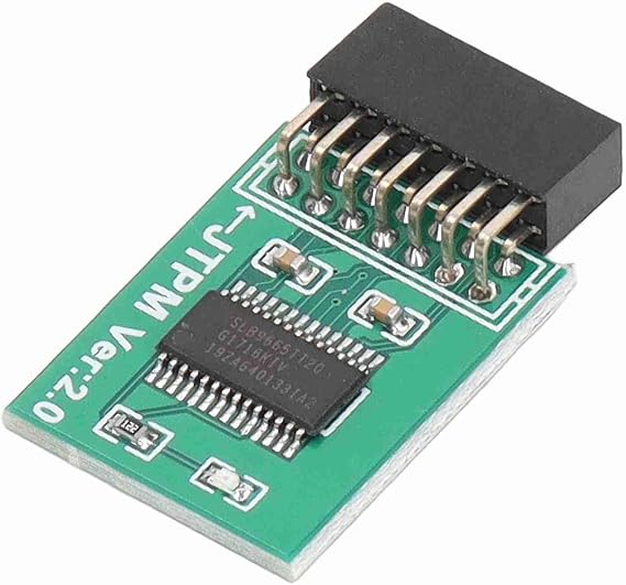 For TPM 2.0 Module Strong Encryption 14 Pin LPC Interface Ecurity Board for Motherboard Compatibility with Green LPC TPM Technology Data Protection
