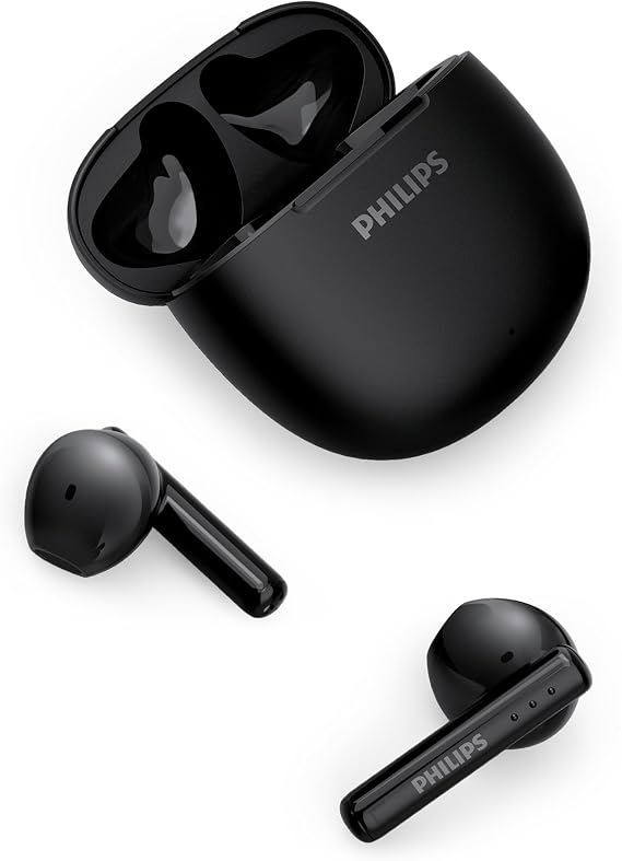 PHILIPS TAT1139 Kablosuz Kulaklıklar,Gerçek Kablosuz Kulaklıklar,13 mm Sürücülü Güçlü Bas,AI Mic ile Temizle Çağrı,26 Saatlik Pil Ömrü,Hızlı Şarj,Bluetooth v5.4,IPX4 Derecesi,Ergonomik Tasarım,Siyah
