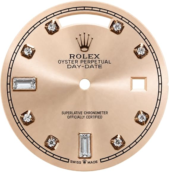 Metal Timepiece Face 2834 Movement Day Date Stainless Steel Watch Dial 31mm Repairing Maintenance Spare Component for Rolex Datejust
