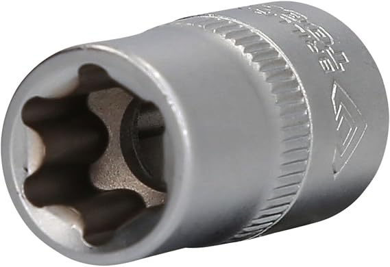 BRILLIANT TOOLS BT022845 1/2 Torx Socket Spanner Insert 38 mm E18 [Powered by KS Tools] Chrome Vanadium Steel