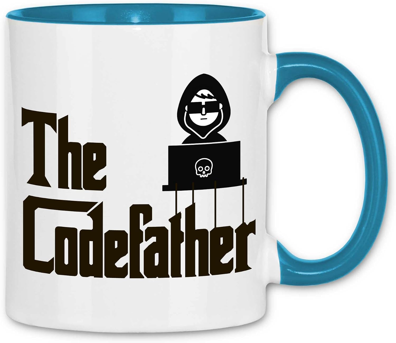 wowshirt Codefather Computer Computer Programmer Mug White Light Blue