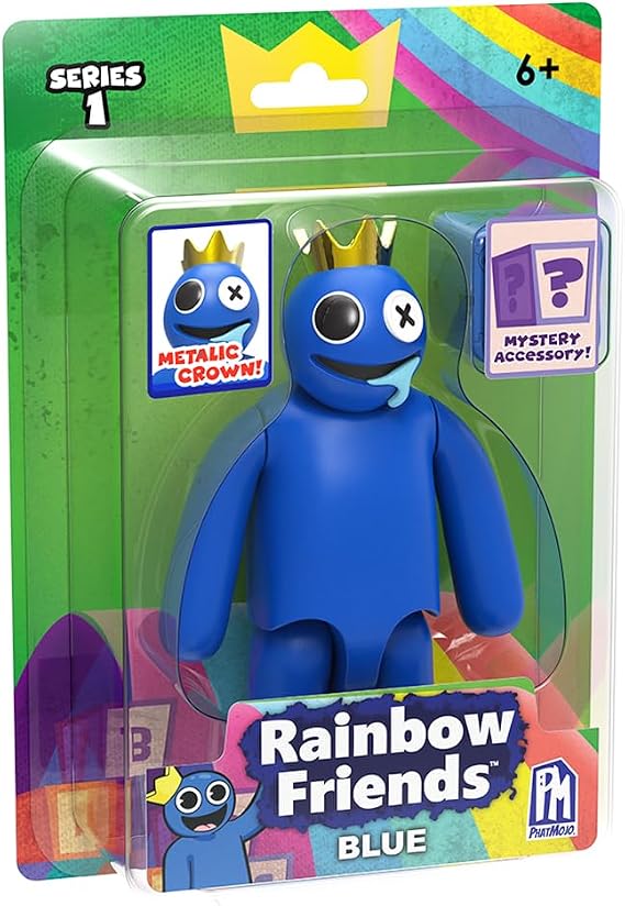 Rainbow Friends - Blue Action Figure 5" Tall Poseable Figure, Series 1