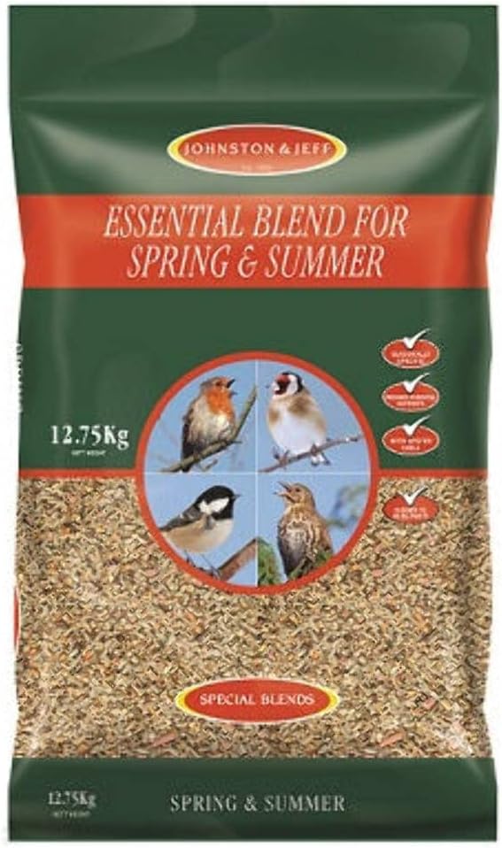Johnston & Jeff Essential Blend for Spring and Summer Bird Seed, 12.75 kg