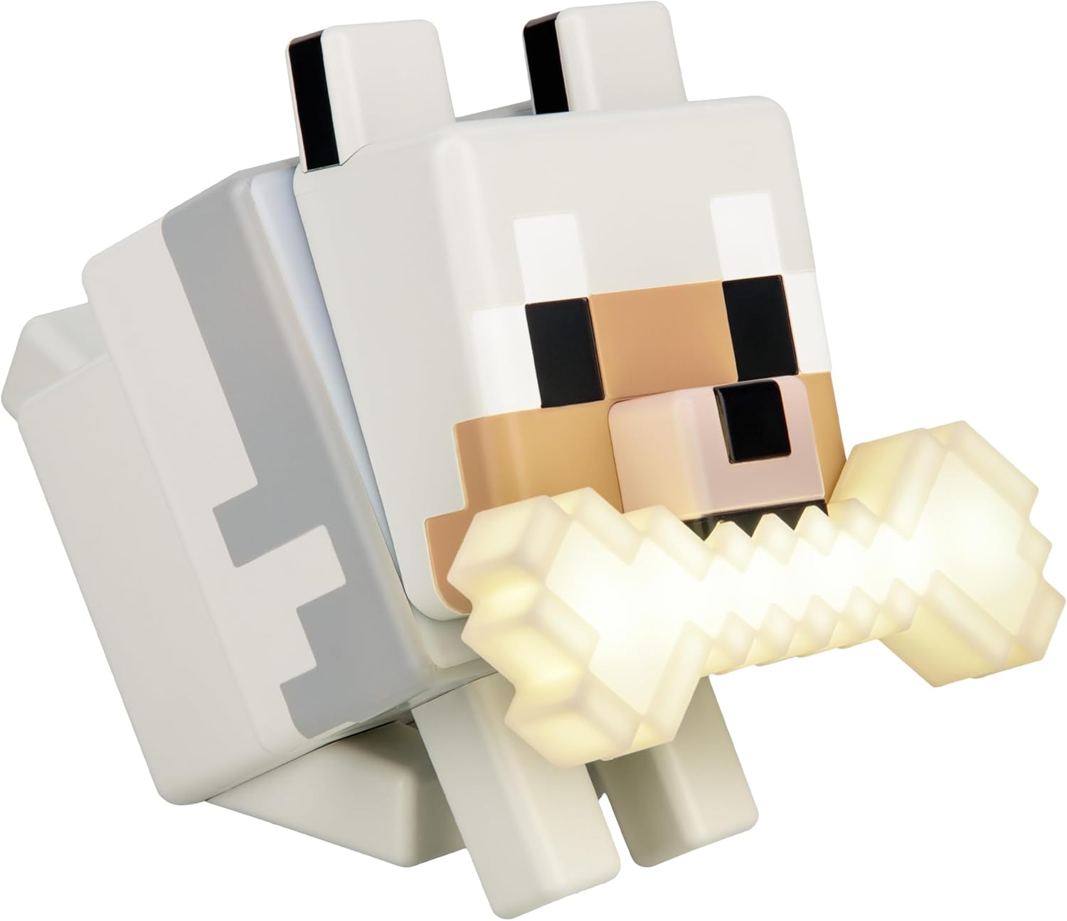 Paladone Minecraft Wolf GloBuddies 3D Colour Changing Light, Officially Licensed LED Night Lamp, Tap to Change Colour, Gaming Merchandise, Battery Powered [Energy Class A]