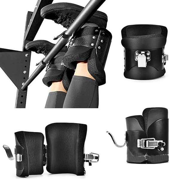 Keenso Inversion Boots,Hanging Pull Up Boots for Crunch, Abdominal Sit Up, Hooks Bar Therapy