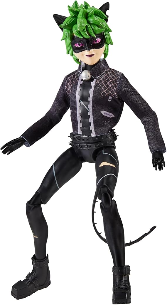 Miraculous Ladybug And Cat Noir Toys Claw Noir Fashion Doll | Articulated 26cm Claw Noir Doll With Accessories | Teen Superhero Miraculous Figurine | Bandai Miraculous Dolls Range