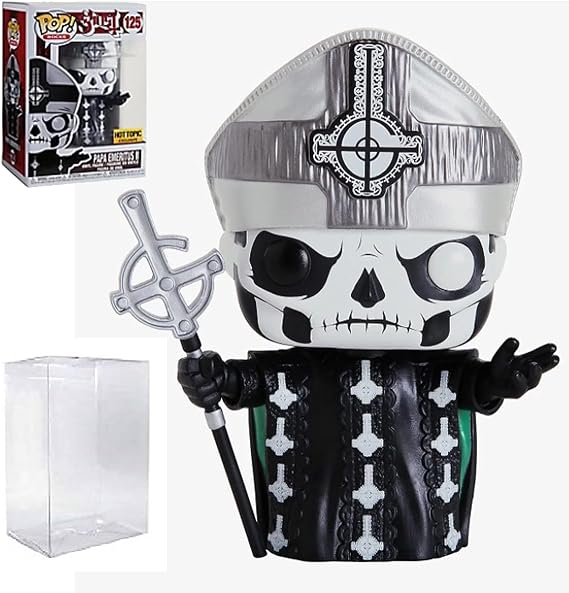Ghost Pop! Rocks Papa Emeritus II Vinyl Figure #125 - Hot Topic Exclusive (Includes an Ecotek Pop Box Protector)