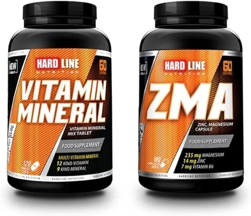 Hardline Vitamin Mineral 120 Tablet + Zma Kombinasyonu