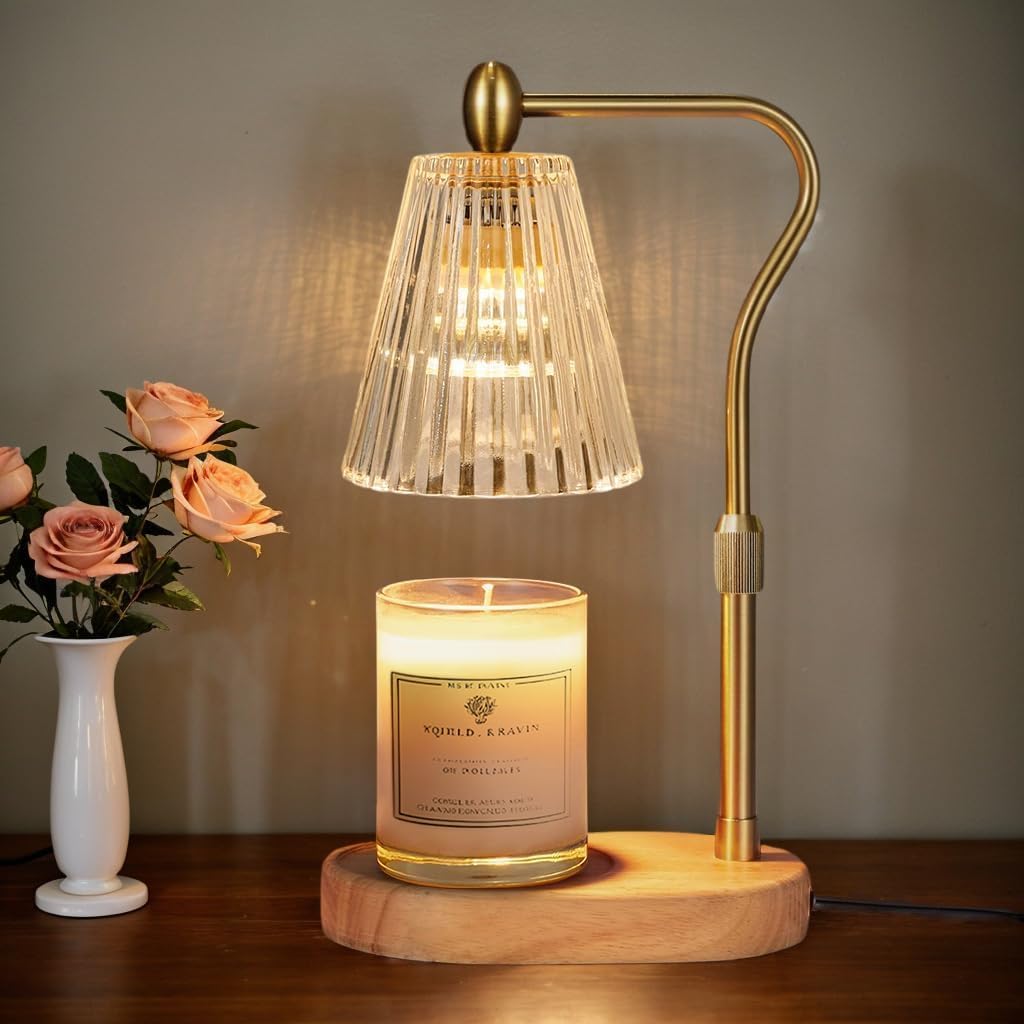 Candle Warmer Lamp, Candle Warmer, Timer and Dimmer Candle Lamp, Candle Lamp Warmer, Candle Warmer Lamp UK, Adjustable Height Electric Candle Warmer, Gift for Mom [Energy Class B]