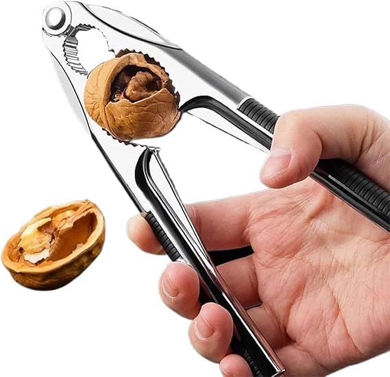 Walnut Cracker Tool,Non-Slip Ergonomic Handle Kitchen Gadgets | Pecan Cracker Metal Nut Shell Opener,for Hazelnut Seafood Cracking Home Restaurant Camping Apartment Dorm Party Picnic Family
