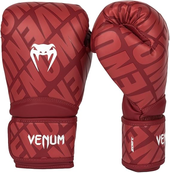 Venum Contender 1.5 XT 3D Boxing Gloves - Cherry Red-White 12-Ounce