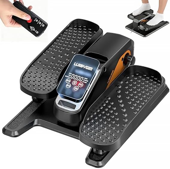 Under Desk Elliptical Machine Quiet Motorized Leg Exerciser with Smart Remote, 12-Speed Manual Programs Auto/3 Auto Programs LCD Display & Bidirectional Motion for Home/Office