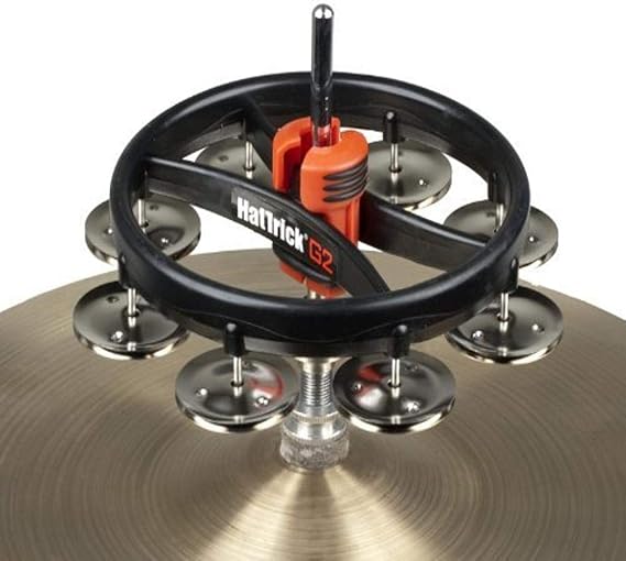 Rhythm Tech RT7420 Hat Trick Tambourine Ii - Nickel Jingles - BLACK