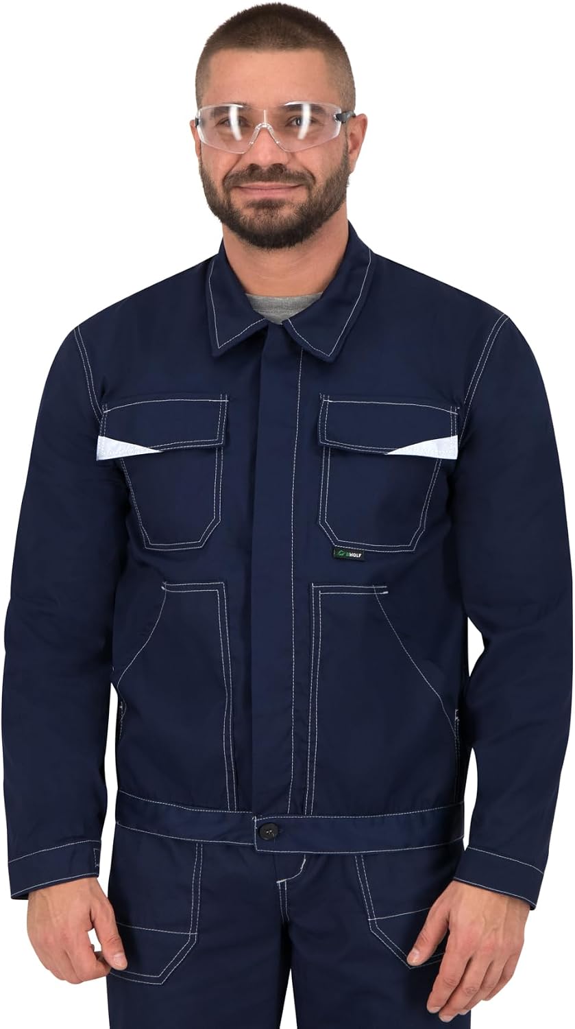 BWOLF work jacket mens work jacket men with multifunctional bags