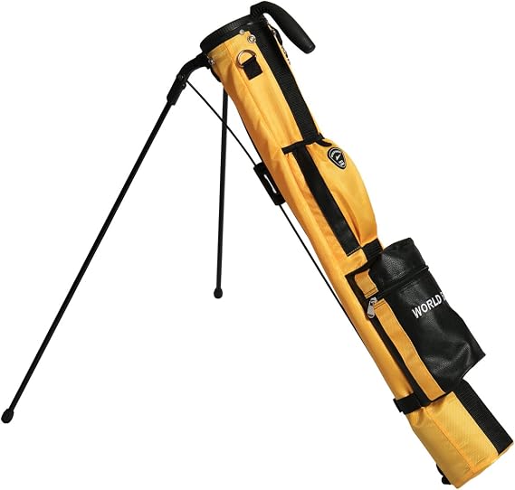 WORLD EAGLE WE-SSCC01-7 Self-Standing Golf Club Case, Ultra Lightweight, 34.6 oz 980 g, Available in 17 Different Colors, Large Capacity,  with Pockets & Hood Cover, Great for Beginners