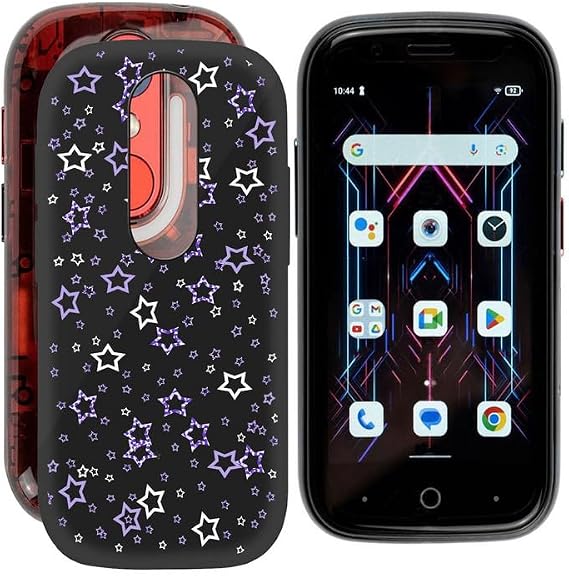 ZXLZKQ for Unihertz Jelly Star Case (3.00 Inches), Black Shockproof Case, Anti-Scratch TPU Bumper Cover, Ultra-Thin Soft Silicone Phone Case for Unihertz Jelly Star - XT35
