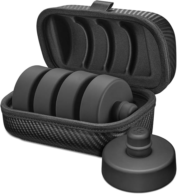 Spigen Tesla Model 3 2023, 2024 Highland and Model Y Lifting Jack Pads, Premium Protection with Storage Case, Designed for Tesla Model 3 2023 2024 Highland/Y/S/X Accessories - 4 Packs, Carbon Edition