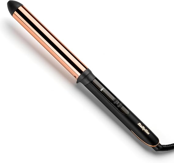 BaByliss Titanium Brilliance Waves Wand – 28mm Curling Wand for Soft Waves & Defined Curls, Professional Hair Curler with Titanium Coating, 6 Adjustable Heat Settings up to 210°C, Fast Heat-Up, 2356U