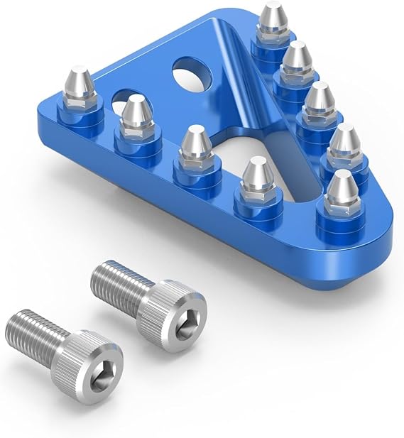 Compatible with Beta XTRAINER 300 RR 300 RR250 RR200 RR390 RR430 RR 450 480 2013-2020 Aluminum Rear Brake Pedal Lever Step Plate Tip(Blue)