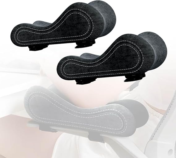 Ergonomic Armrest Pads for Office Chairs, Soft Memory Foam Elbow Support Cushion, Pressure Relief Pad for Desk Chair, Computer Chair and Gaming Chair Arm Rests(Gray(2pcs))