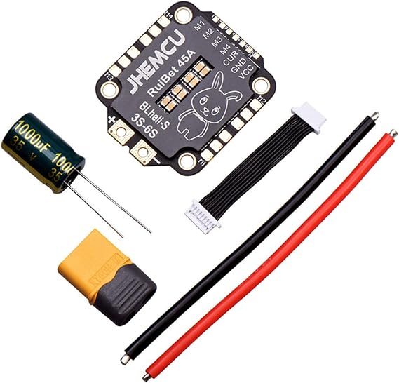 Upgraded JHEMCU RuiBet 45A/55A BLHELI_S Dshot600 3-6S Brushless 4in1 ESC 30X30mm For FPV Flight Controller Jhemcu