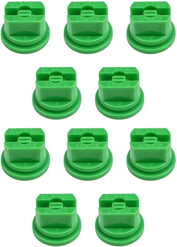 10Pcs Spraying Spray Nozzles,Fan Shaped Misting Nozzle Spraying Tips For Knapsack Sprayer Boom Sprayer Garden Agriculture Horticulture(green)