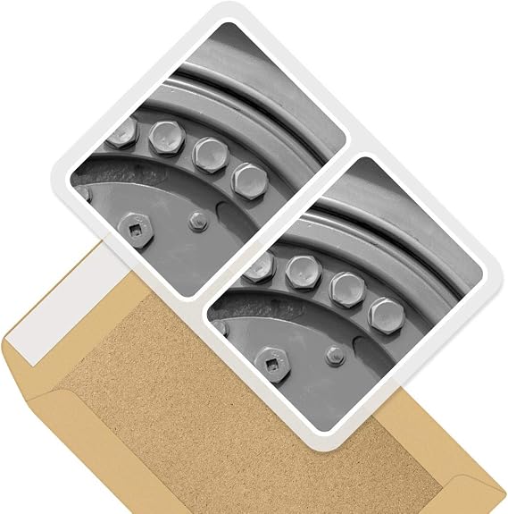 Rectangle Stickers (Set of 2) 10cm - Bolts Mechanic Men's Fun Decals for Laptops,Tablets,Luggage,Scrap Booking,Fridges, #38527