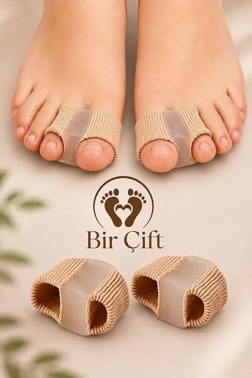 Ayak Baş Parmak Eğriliği Düzeltici Bunyon Halluks Valgus Baş Parmak Koruyucu Silikon 2ADET