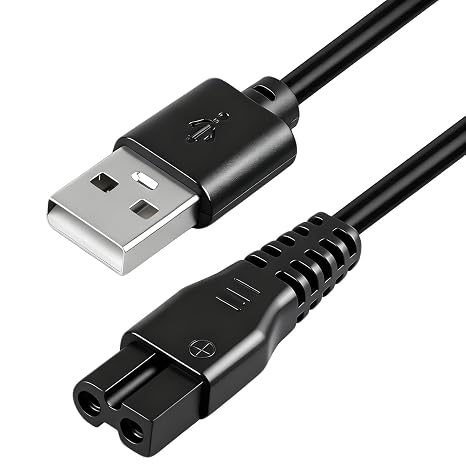 Charger Cable Compatible with Meridian Electric Shaver, 1m