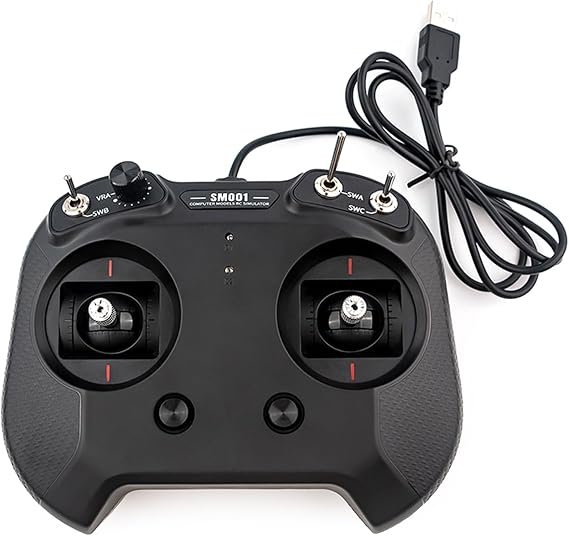 SM001 Simulator Remote Control Aircraft Remote With 8CH For Precise Control For Traversing Machines Indoor Training