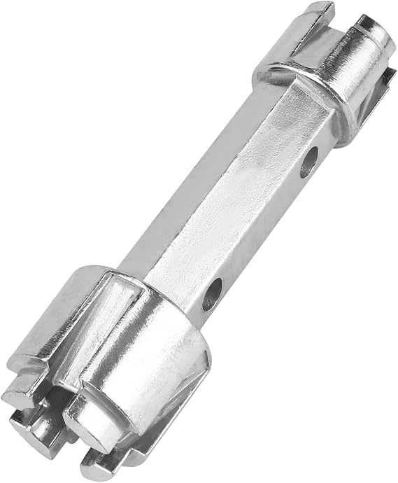 Ended Wrench for Drain | Aluminum Alloy Dumbell Wrench Heavy Duty | Drain Removal Tool for Kitchen Sinks, Mop Sinks, Bathtubs, Closet, Hand Washing Sinks, Wash Basins