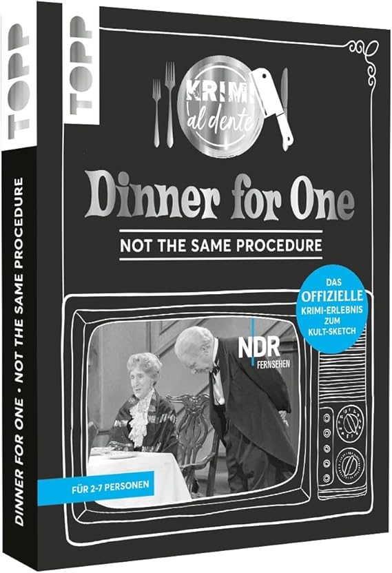 Crime al Dente Dinner for One: Not The Same Procedure. Crime Dinner for 2-7 People The Official Crime Experience for the Cult Sketch Crime Game for Home Complete Set for the Perfect Crime Dinner